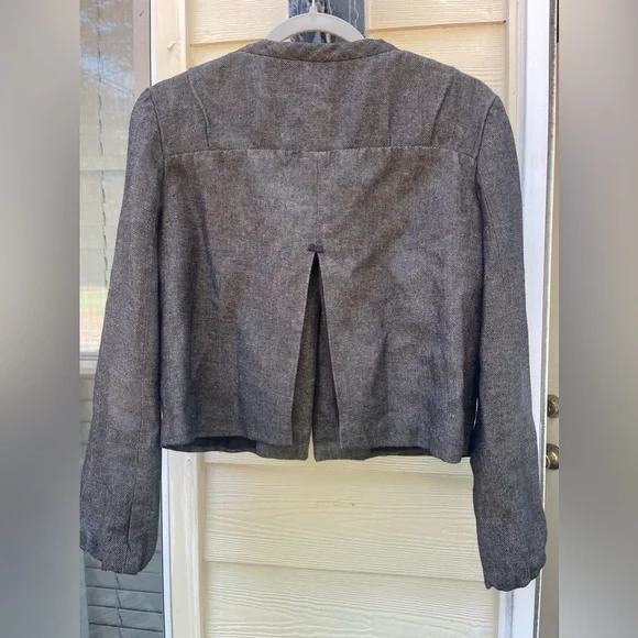 SCHUMACHER BrownSplit Front Back Blazer Sz S